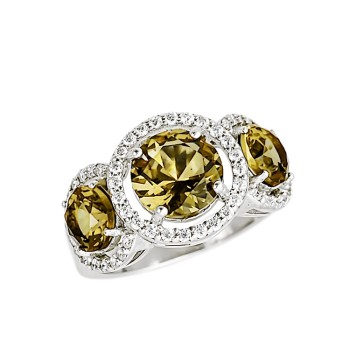 Ασημένιο δαχτυλίδι 925° με ζιργκόν