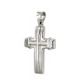 Διακριτικός Σταυρός από Λευκόχρυσο 14 καράτια
