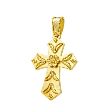 Βυζαντινός Σταυρός από χρυσό 14 καράτια 