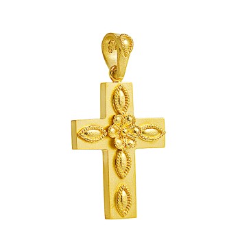 Βυζαντινός Σταυρός από χρυσό 14 καράτια 