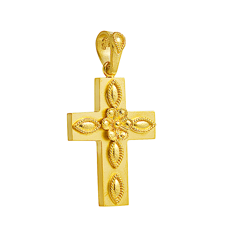 Βυζαντινός Σταυρός από χρυσό 14 καράτια 