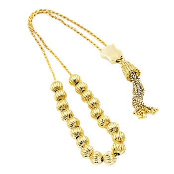 Κομπολόι από μασίφ χρυσό 14ct