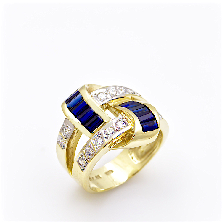 Δαχτυλίδι από χρυσό 14 Καρατίων μέ ζιργκόν Cubic