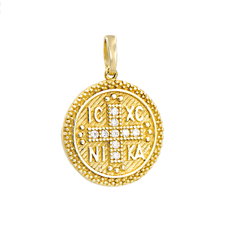  Κωνσταντινάτο από Χρυσό 14 Καρατίων με ζιργκόν cubic