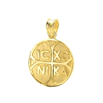 Μενταγιόν Κωνσταντινάτο από χρυσό 14 καράτια .