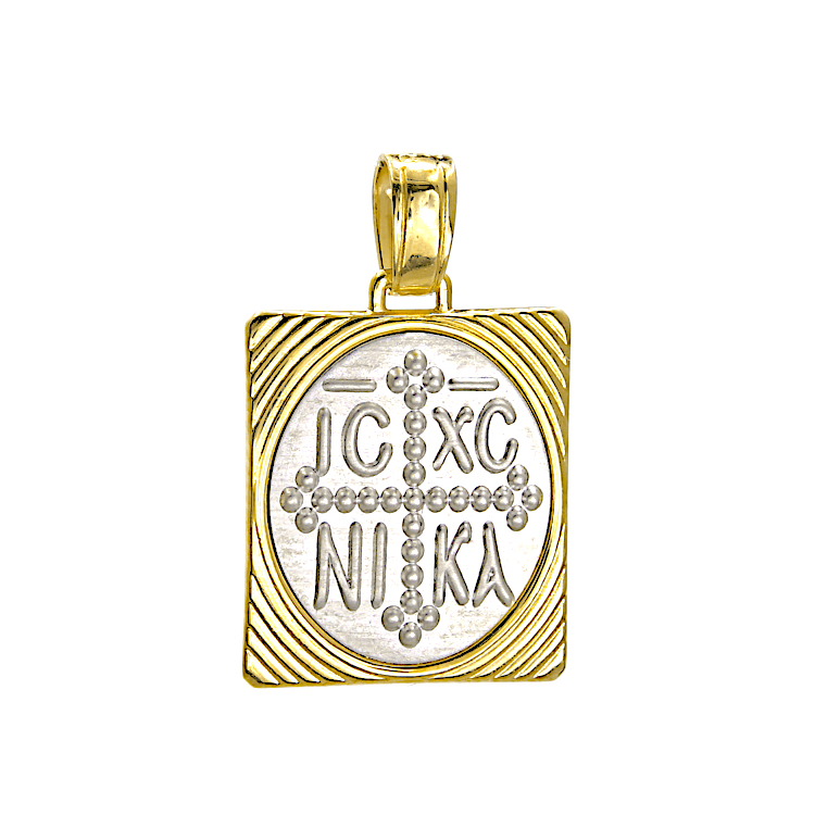 Μενταγιόν Κωνσταντινάτο απο χρυσό 9 καράτια .