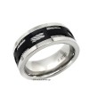 Δαχτυλίδι από Ατσάλι 316 με μαύρη επιμετάλλωση