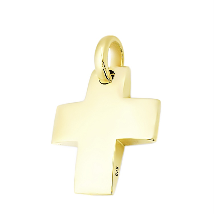  Μασίφ ανδρικός Σταυρός από Χρυσό 14 Καρατίων