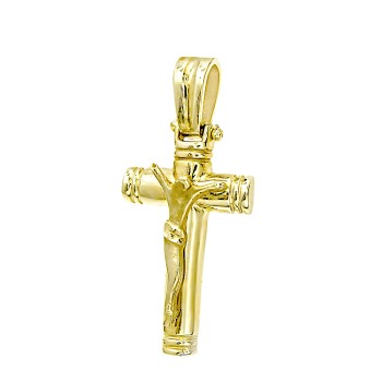 Ανδρικός Σταυρός από χρυσό 14 Καρατίων