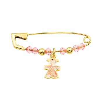 Παιδική παραμάνα με Κοριτσάκι από ασήμι 925°