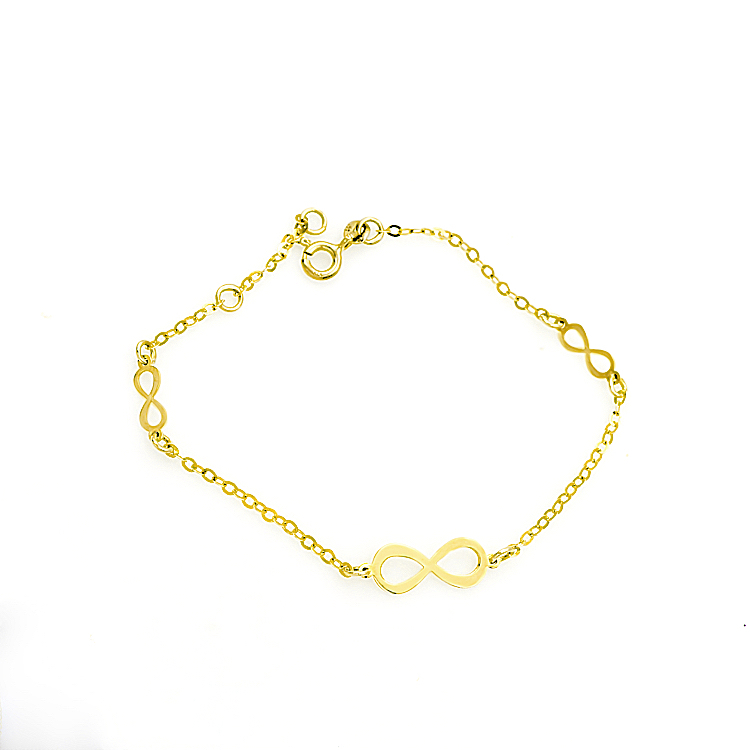 Γυναικείο βραχιόλι από χρυσό 14 καράτια χωρίς πέτρες 