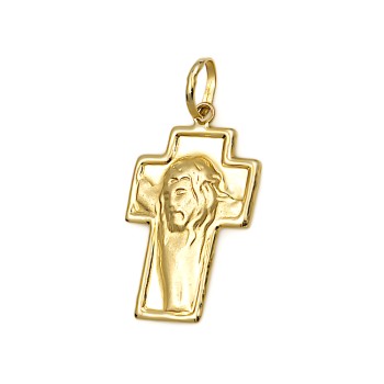 Σταυρός με τον Εσταυρωμένο από Χρυσό 14 Καρατίων 