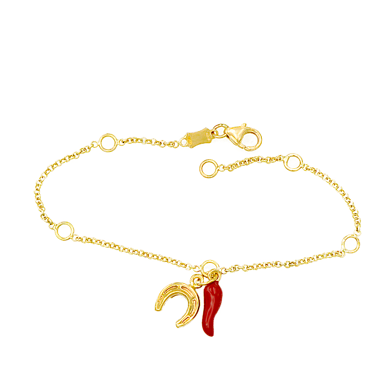 Παιδικό Βραχιόλι από Χρυσό 14 καράτια με σμάλτο