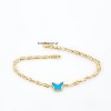 Παιδικό Βραχιόλι από Χρυσό 9 καράτια με τυρκουάζ