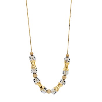 Εντυπωσιακό κολιέ από χρυσό 14 καράτια με γνήσια τοπάζ 