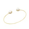 Μοντέρνο γυναικείο βραχιόλι από χρυσό 14ct με ζιργκόν και Μαργαριτάρια
