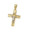 Σταυρός με τον Εσταυρωμένο απο Χρυσό 14 Καρατίων 