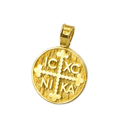 Μενταγιόν Κωνσταντινάτο από χρυσό 14 καράτια .