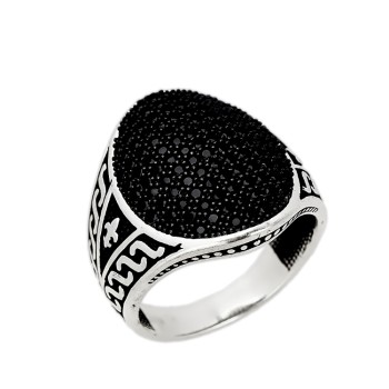 Δαχτυλίδι από ασήμι 925° με ζιργκόν