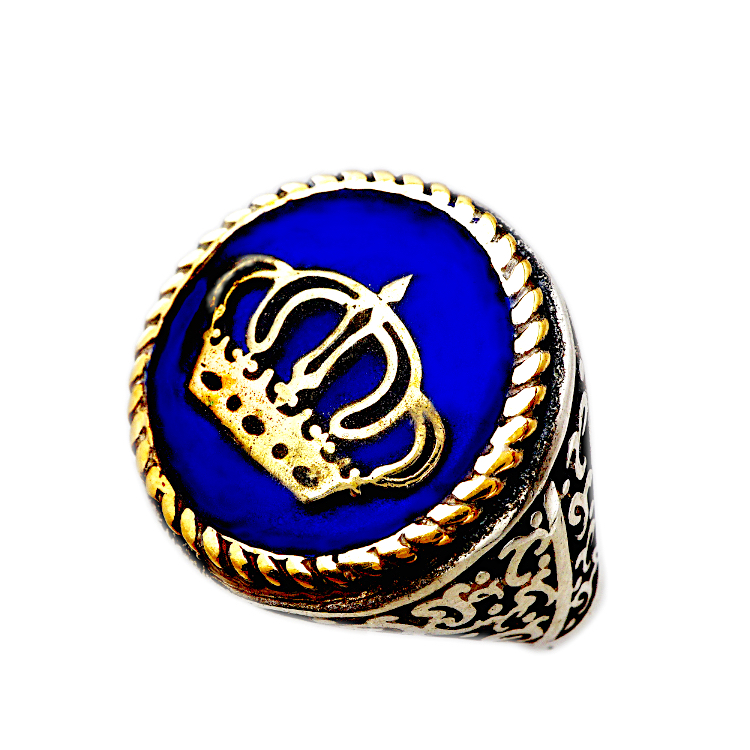 Σεβαλιέ δαχτυλίδι από ασήμι 925° με Στέμμα