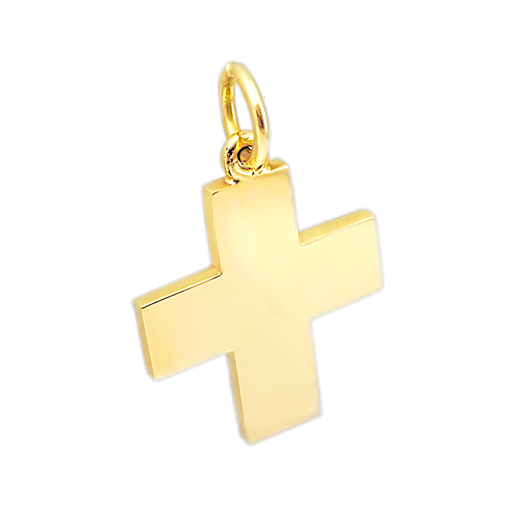 'Ενας λιτός ανδρικός Σταυρός από Χρυσό 14 Καρατίων