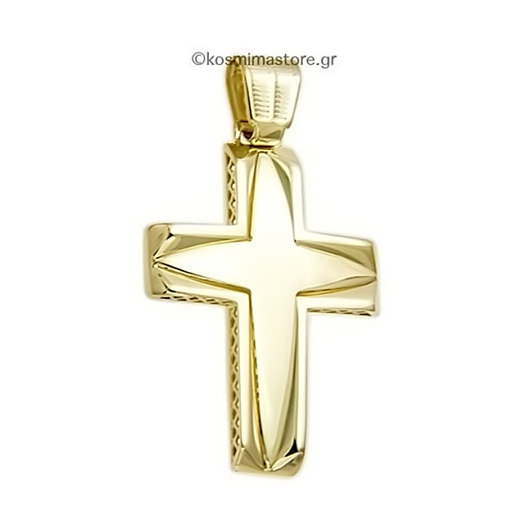 Ανδρικός Σταυρός από χρυσό 14 καρατίων