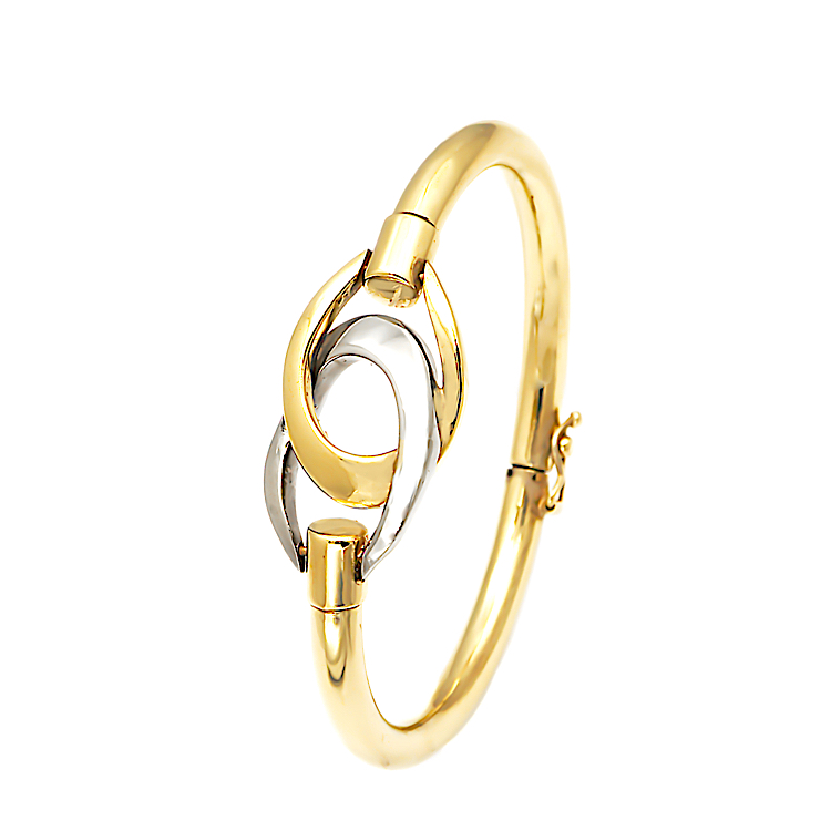 Γυναικείο βραχιόλι σταθερό, από χρυσό 18 καράτια 