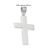 Σταυρός από Λευκόχρυσο 14 καρατίων