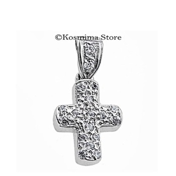Σταυρός από λευκόχρυσο 14 καράτια