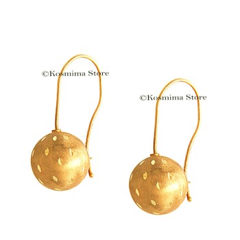 Σκουλαρίκια κρεμαστά από κίτρινο χρυσό 14Κ