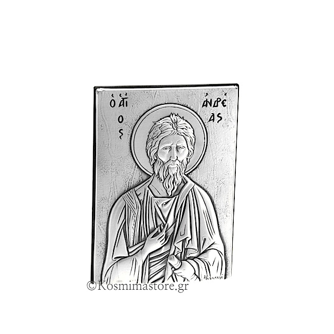 Εικόνα από Ασήμι 925°με τον Αγιο Ανδρέα