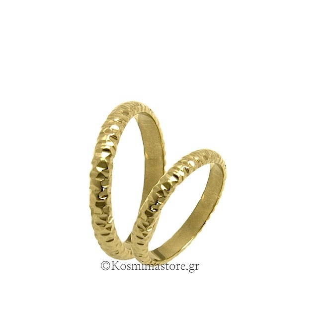 Βέρες σφυρήλατες από Χρυσό 14 Καρατίων