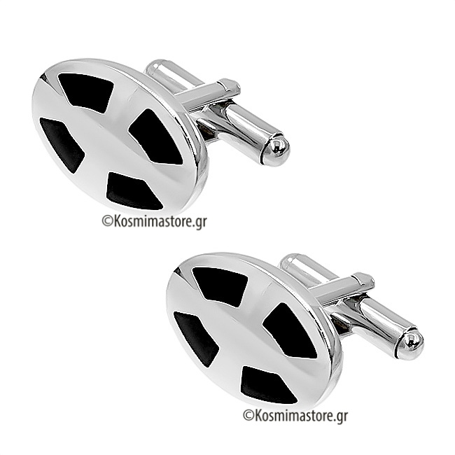 Ατσάλινα Μανικετόκουμπα με σμάλτο