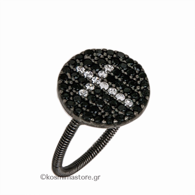 Δαχτυλίδι από ασήμι 925º με  ζιργκόν