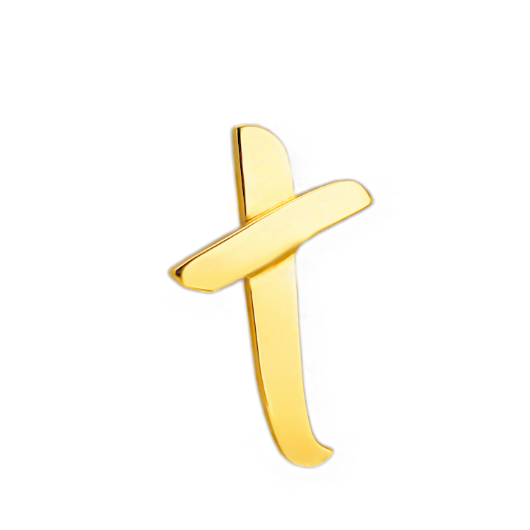 Μοντέρνος μασίφ ανδρικός Σταυρός από Χρυσό 18 Καρατίων