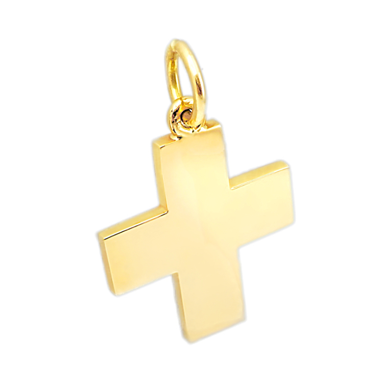 'Ενας λιτός ανδρικός Σταυρός από Χρυσό 18 Καρατίων