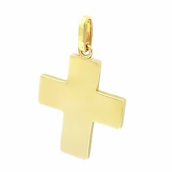 'Ενας λιτός ανδρικός Σταυρός από Χρυσό 14 Καρατίων