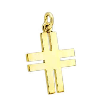  Μασίφ ανδρικός Σταυρός από Χρυσό 14 Καρατίων