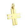  Μασίφ ανδρικός Σταυρός από Χρυσό 14 Καρατίων