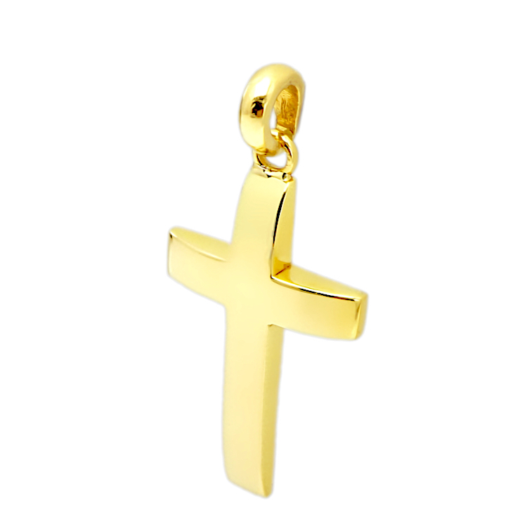 'Ενας λιτός ανδρικός Σταυρός από Χρυσό 18 Καρατίων