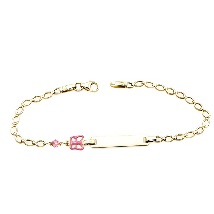 Κοριτσίστικη ταυτότητα από χρυσό 9ct